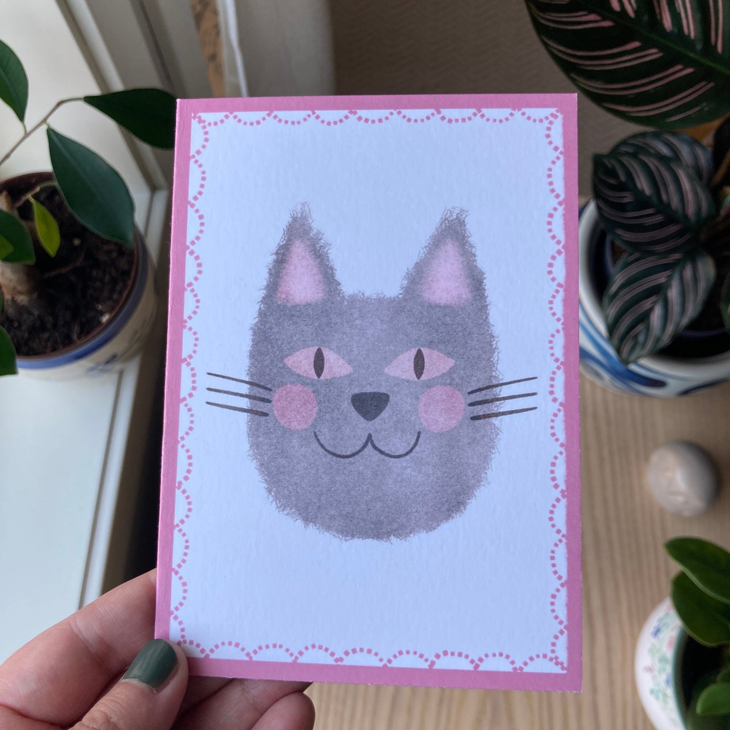 Greeting Card | Pink Cat