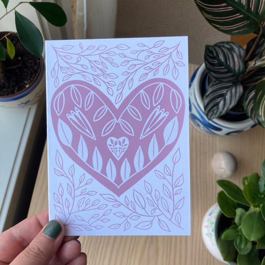 Greeting Card | Floral Heart