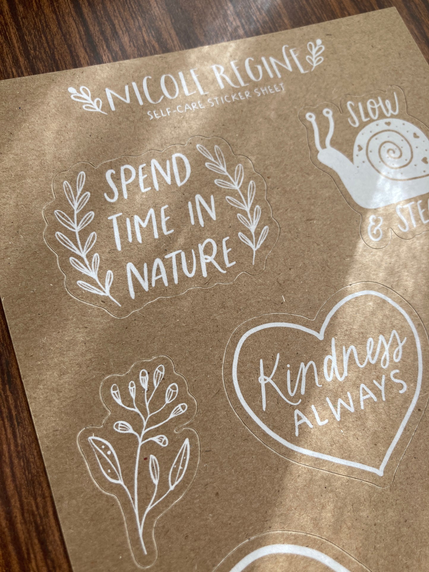 Sticker Sheet, A5 | Self-care
