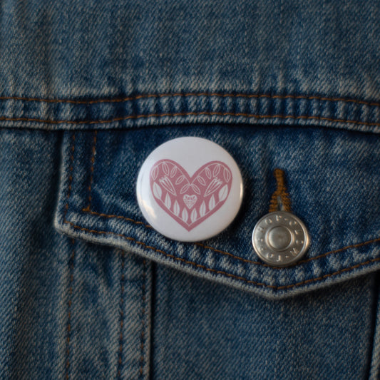 Magnet/Badge | Floral Heart