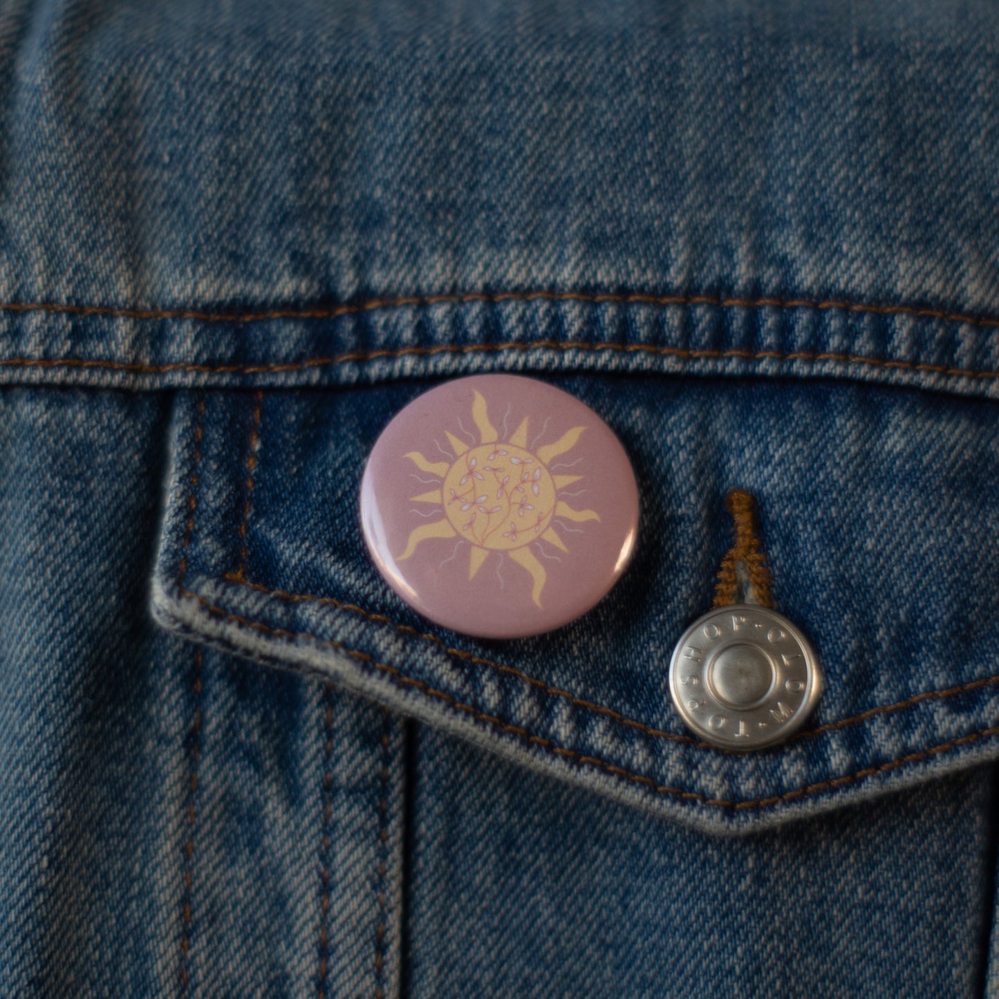 Magnet/Badge | Floral Sun