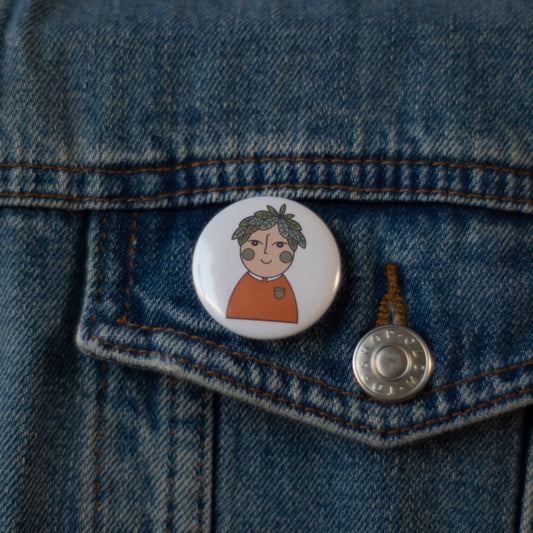 Magnet/Badge | Green Cheek Boy