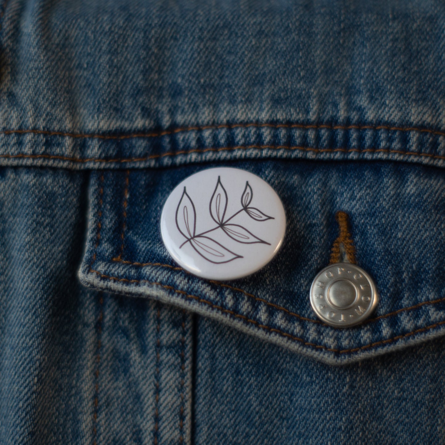 Magnet/Badge | Leaves