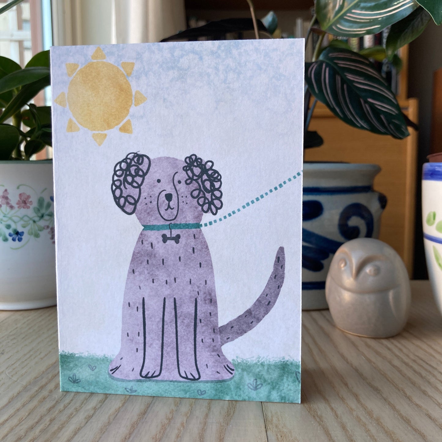 Greeting Card | Walk The Dog