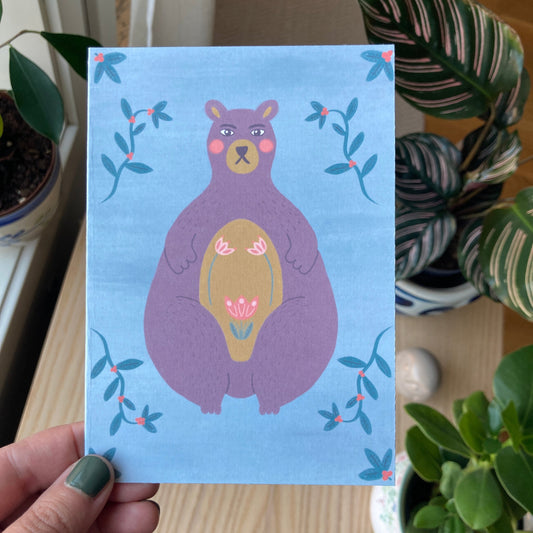 Greeting Card | Floral Bear
