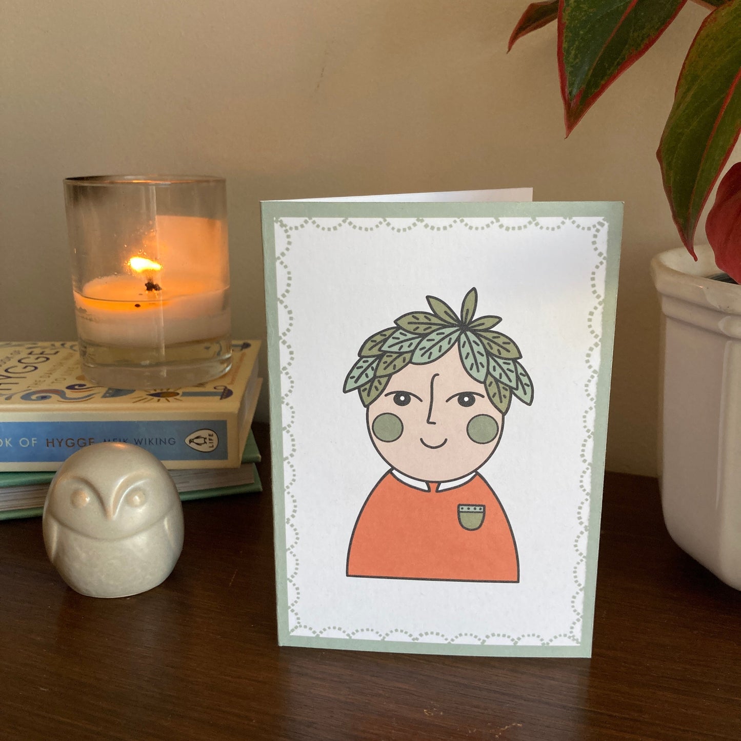 Greeting Card | Green Cheek Boy