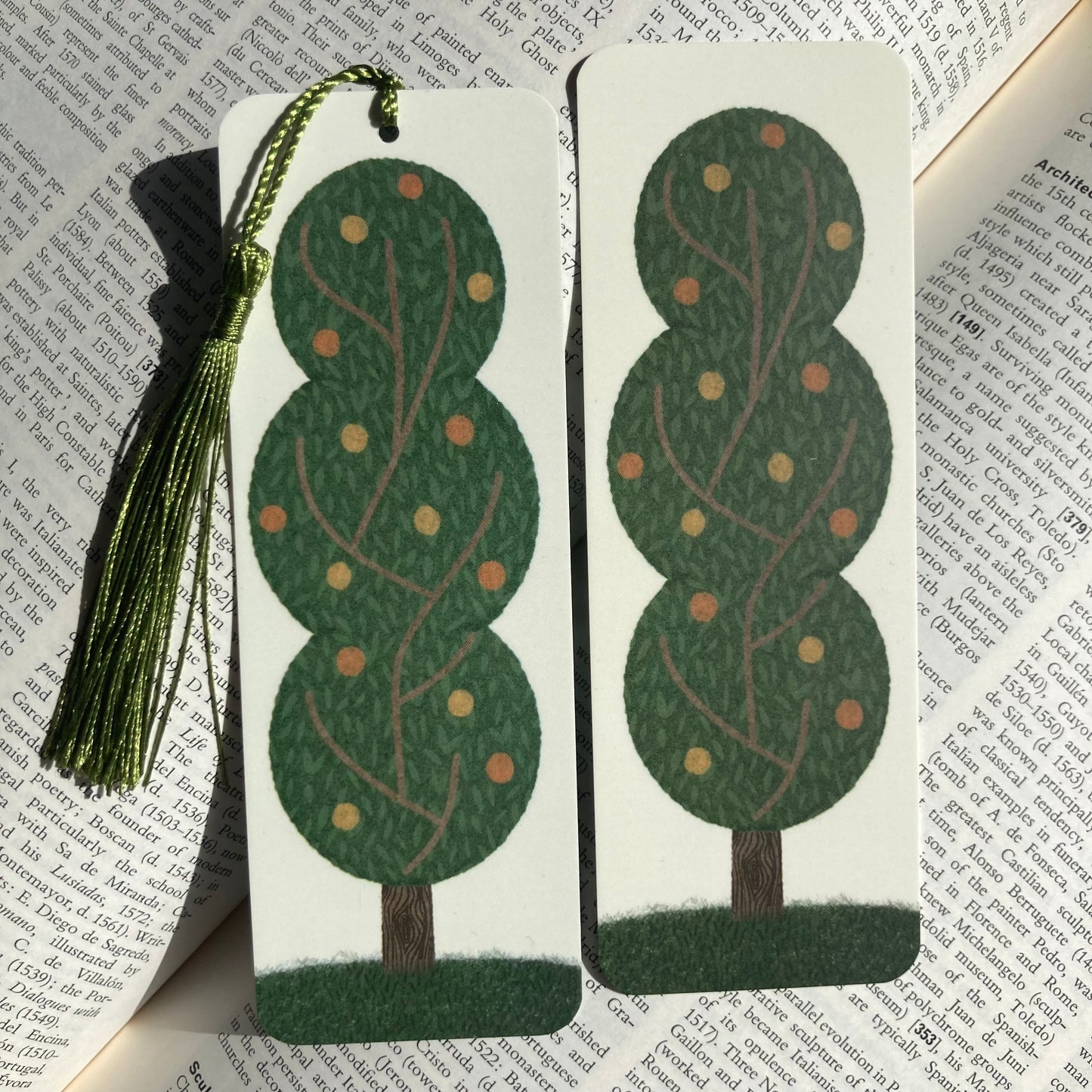 Bookmark | Orange Berry Tree