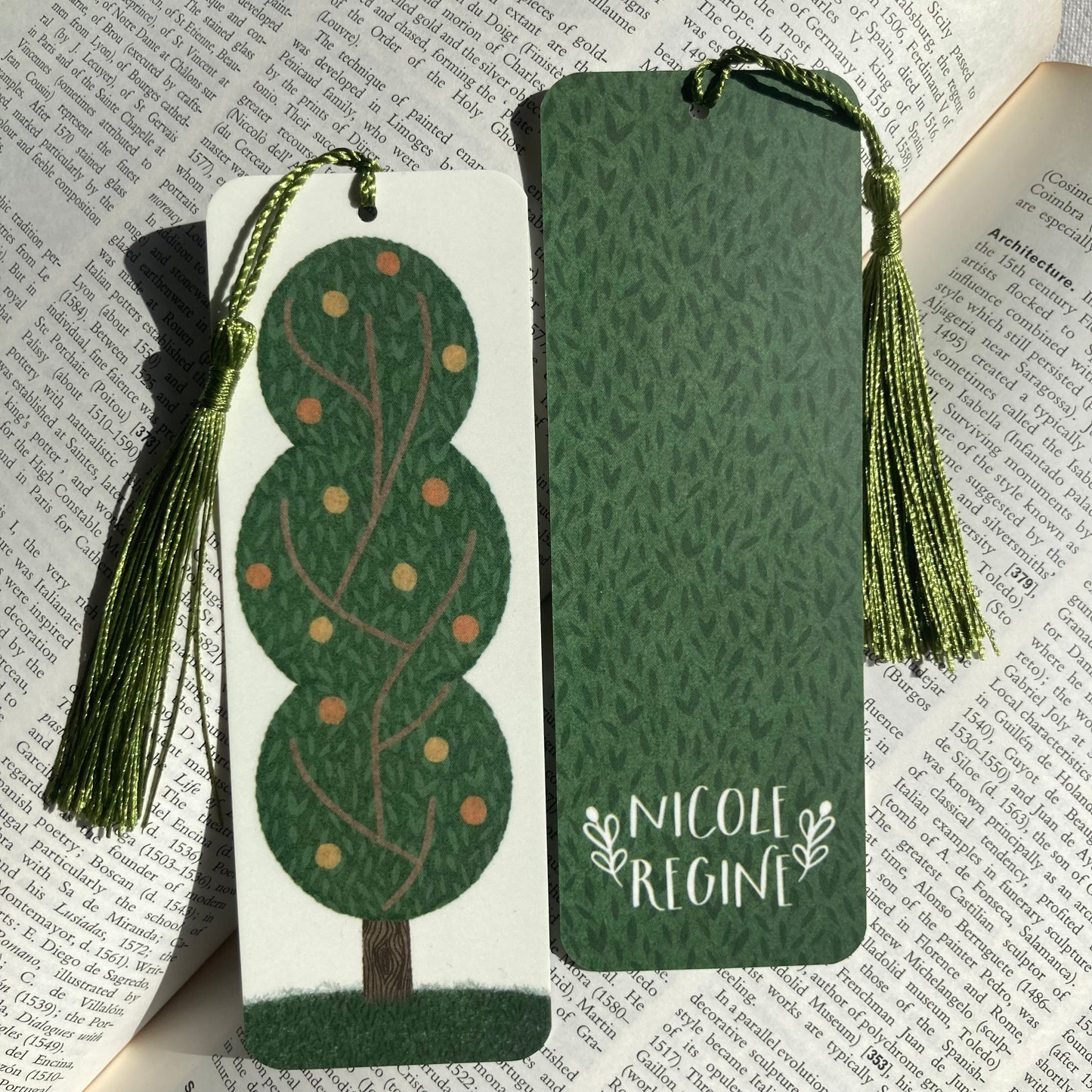 Bookmark | Orange Berry Tree