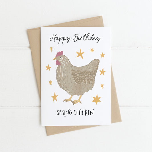 Greeting Card | Birthday Spring Chicken