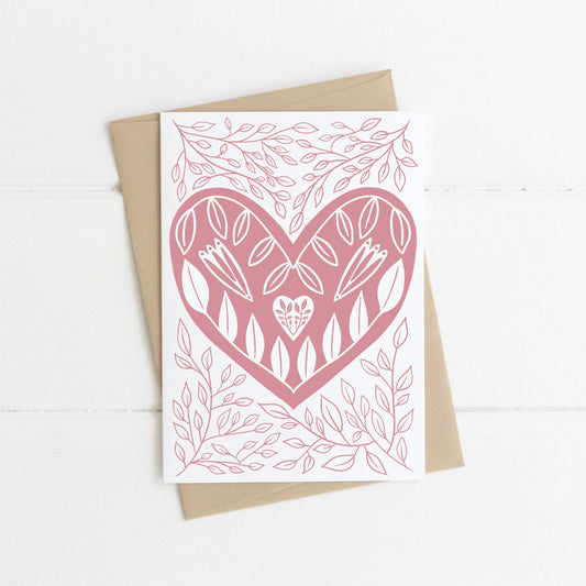 Greeting Card | Floral Heart