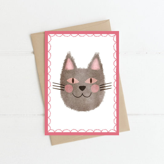 Greeting Card | Pink Cat