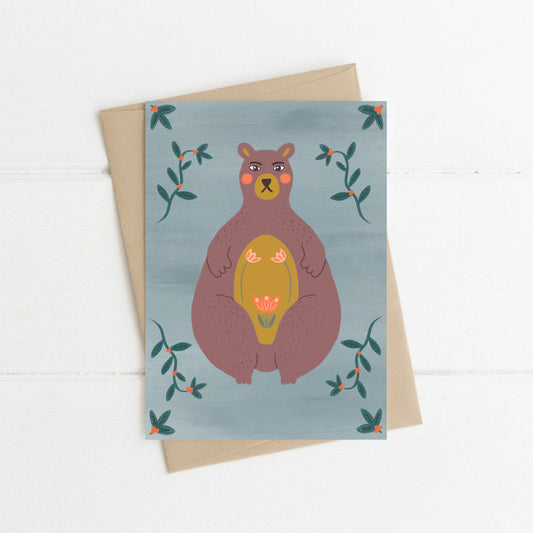 Greeting Card | Floral Bear